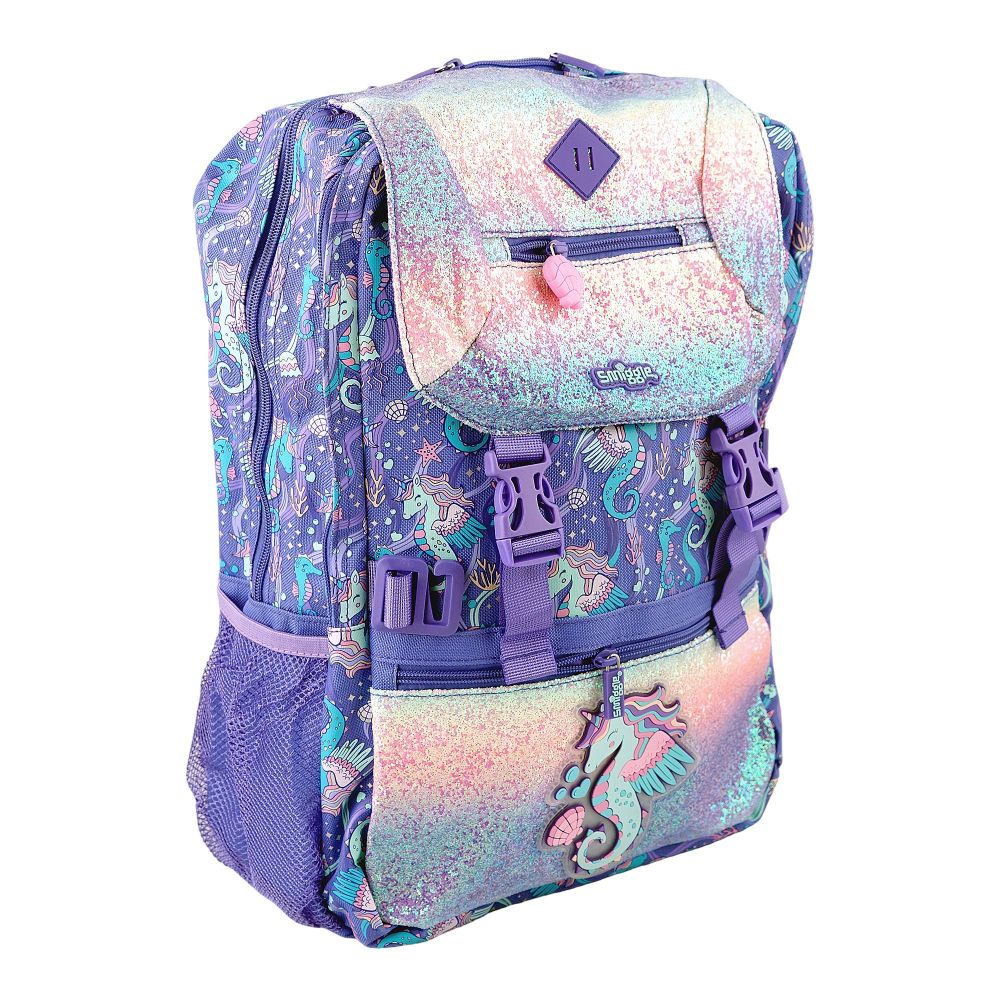 SJ Kids Smiggle School Bag, 18 Inches, Sea Horse, SMI-123-B - Main Image