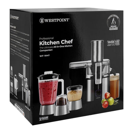 West Point Professional Kitchen Chef, 1000W, 220-240V, 1.2 Liter + 2 Liters, WF-1847 - Image 2
