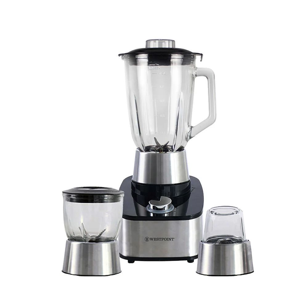 West Point Professional 3-In-1 Blender & Grinder, 800W, 220-240V, 1.5 Liter Glass Jar, WF-373 - Main Image