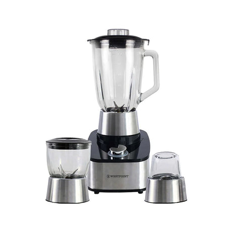 West Point Professional 3-In-1 Blender & Grinder, 800W, 220-240V, 1.5 Liter Glass Jar, WF-373 - Main Image