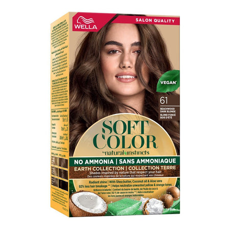 Wella Soft Color Natural Instincts Kit, 6/1 Beachwood Dark Blonde - Main Image