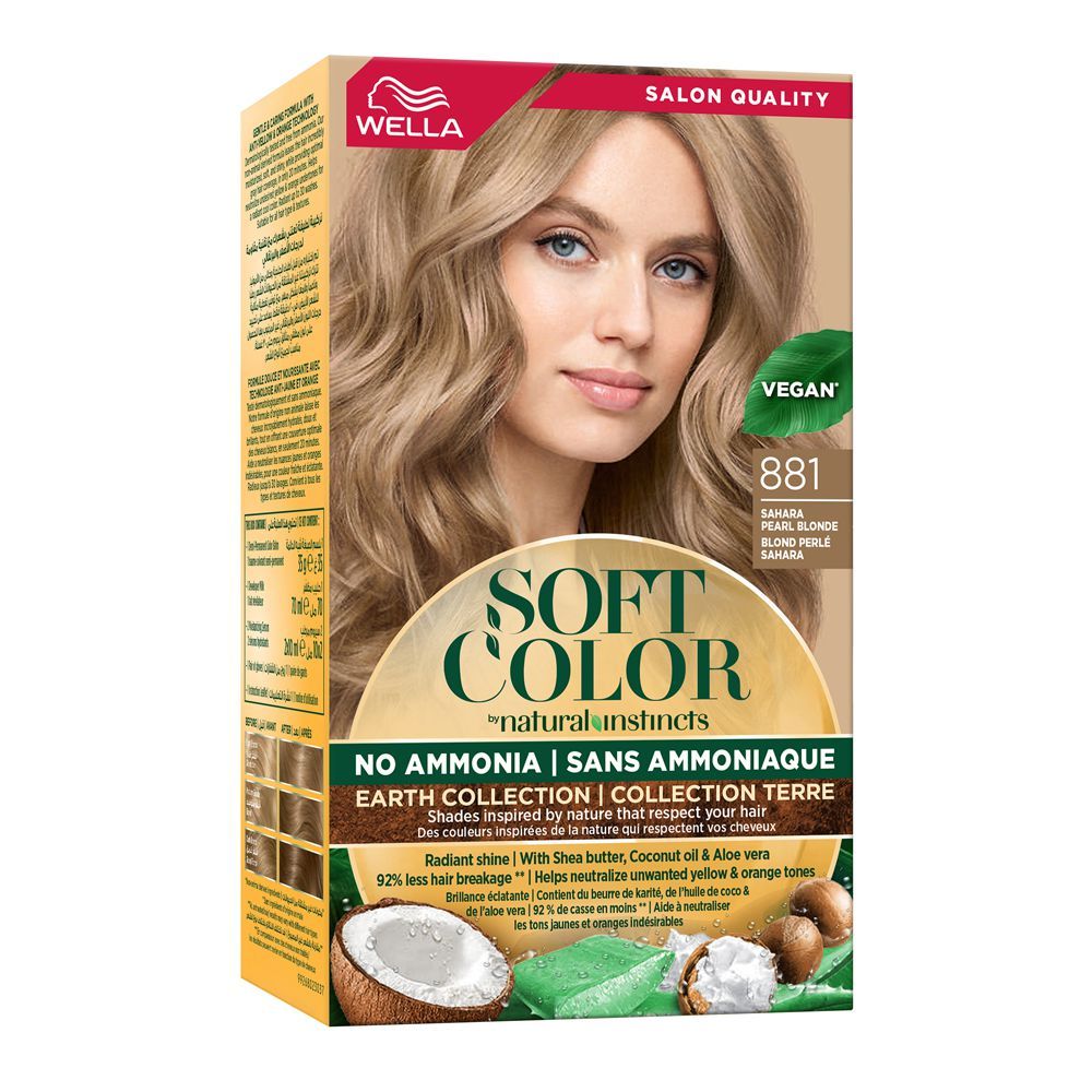Wella Soft Color Natural Instincts Kit, 8/81 Sahara Pearl Blonde - Main Image