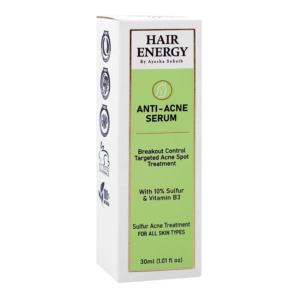 Hair Energy Anti-Acne Serum, Vitamin B3, For All Types Of Skin, 30ml - Main Image