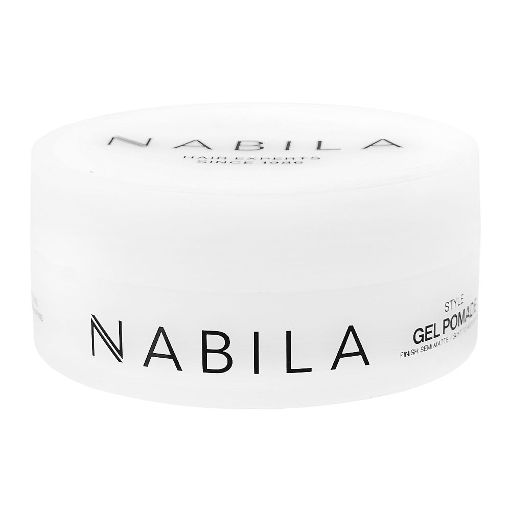 Nabila Hair Experts Style Gel Pomade Semi Matte Finish, Soft To Medium Hold, Glycerin, Vegan, Paraben Free, 100ml - Main Image