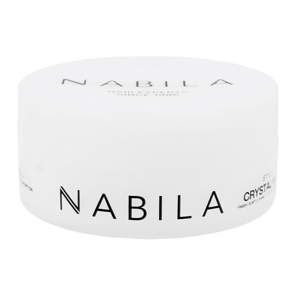 Nabila Hair Experts Style Crystal Wax Subtle Shine Finish, Flexible To Soft Hold, Vegan, Paraben Free, 100ml - Main Image