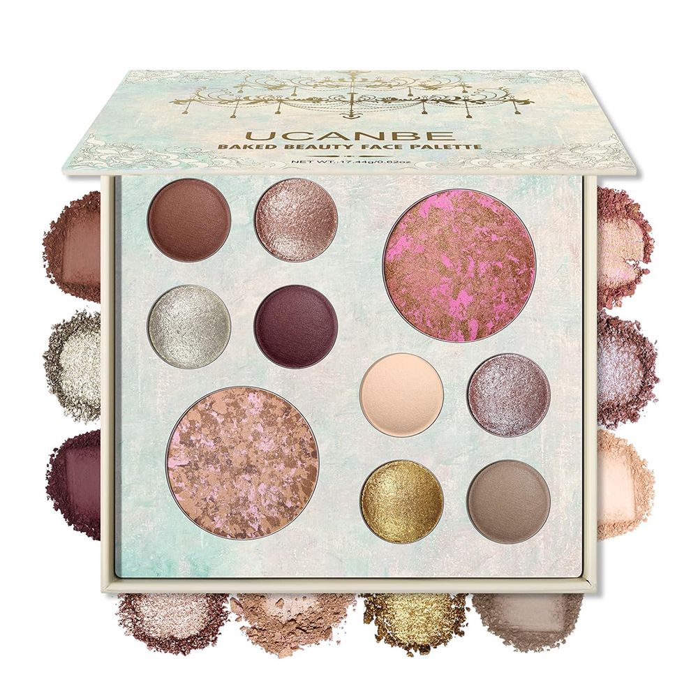 Ucanbe Baked Beauty Face Palette, Waterproof, 10-Pack, STUB203 - Main Image