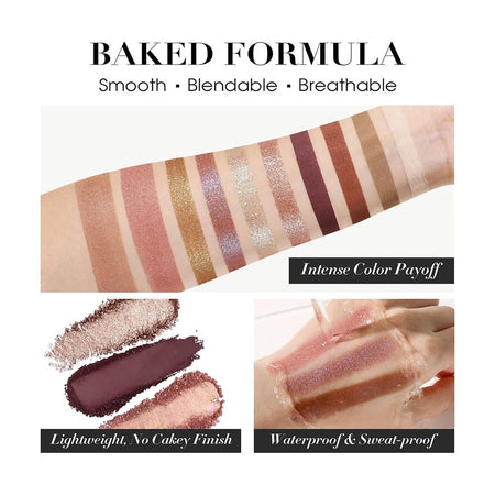 Ucanbe Baked Beauty Face Palette, Waterproof, 10-Pack, STUB203 - Image 3