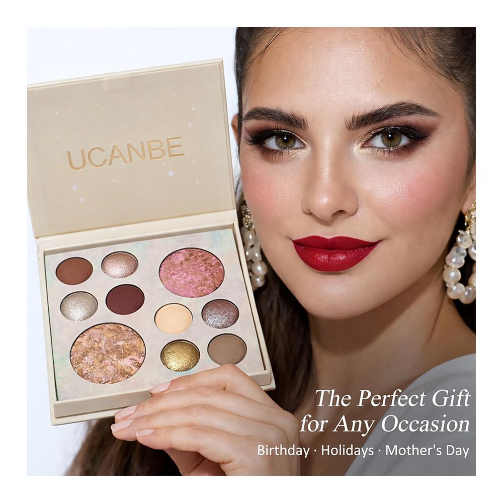 Ucanbe Baked Beauty Face Palette, Waterproof, 10-Pack, STUB203 - Image 4