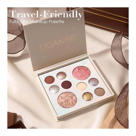 Ucanbe Baked Beauty Face Palette, Waterproof, 10-Pack, STUB203 - Image 5