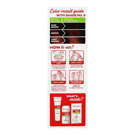 Revlon Color'n Care Nourishing Permanent Hair Color, Ammonia Free, Jojoba Oil, Shea Butter, 5 Light Brown - Image 2