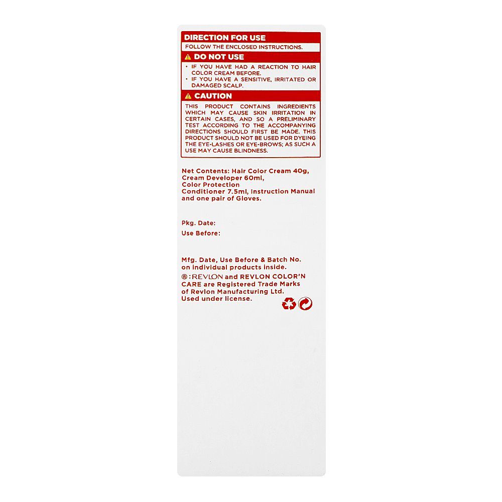 Revlon Color'n Care Nourishing Permanent Hair Color, Ammonia Free, Jojoba Oil, Shea Butter, 3 Darkest Brown - Image 2