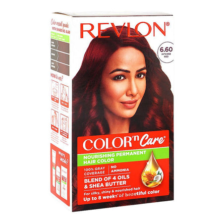 Revlon Color'n Care Nourishing Permanent Hair Color, Ammonia Free, Jojoba Oil, Shea Butter, 6.60 Intense Red - Main Image