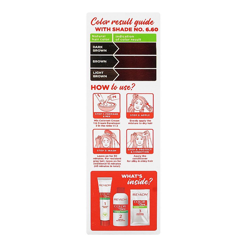 Revlon Color'n Care Nourishing Permanent Hair Color, Ammonia Free, Jojoba Oil, Shea Butter, 6.60 Intense Red - Image 2