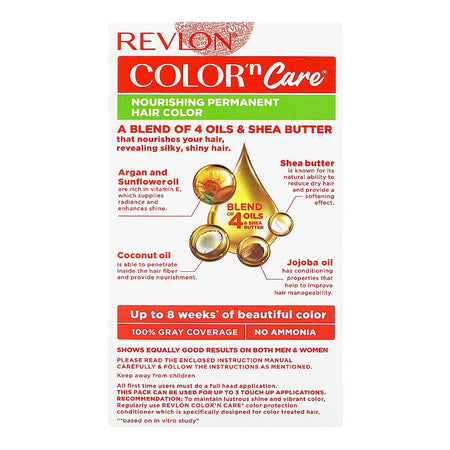 Revlon Color'n Care Nourishing Permanent Hair Color, Ammonia Free, Jojoba Oil, Shea Butter, 6.60 Intense Red - Image 4