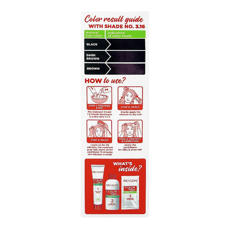Revlon Color'n Care Nourishing Permanent Hair Color, Ammonia Free, Jojoba Oil, Shea Butter, 3.16 Burgundy - Image 2