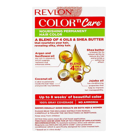 Revlon Color'n Care Nourishing Permanent Hair Color, Ammonia Free, Jojoba Oil, Shea Butter, 3.16 Burgundy - Image 4