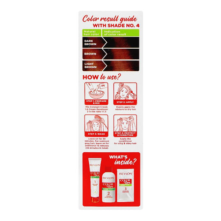 Revlon Color'n Care Nourishing Permanent Hair Color, Ammonia Free, Jojoba Oil, Shea Butter, 4 Brown - Image 2