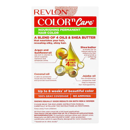 Revlon Color'n Care Nourishing Permanent Hair Color, Ammonia Free, Jojoba Oil, Shea Butter, 5.32 Caramel Brown - Image 4