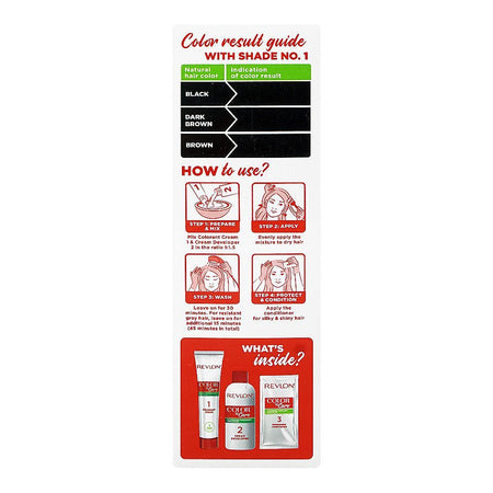 Revlon Color'n Care Nourishing Permanent Hair Color, Ammonia Free, Jojoba Oil, Shea Butter, 1 Natural Black - Image 2