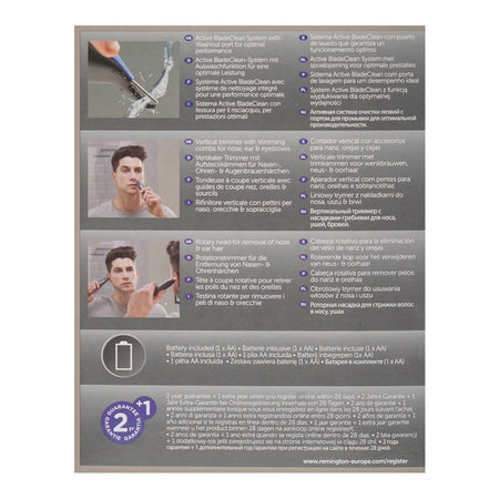 Remington Nano Series Nose & Ear Trimmer, Showerproof, NE3850 - Image 4