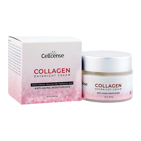 Cellcense Collagen Day & Night Cream, Niacinamide, Hyaluronic Acid, For All Types Of Skin, 50ml - Main Image