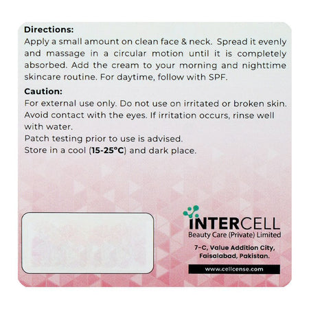 Cellcense Collagen Day & Night Cream, Niacinamide, Hyaluronic Acid, For All Types Of Skin, 50ml - Image 2