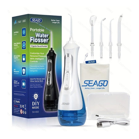 Seago Rechargeable Cordless Water Flosser SG-833 White - Main Image