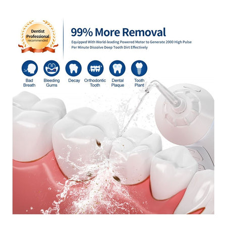 Seago Rechargeable Cordless Water Flosser SG-833 White - Image 10