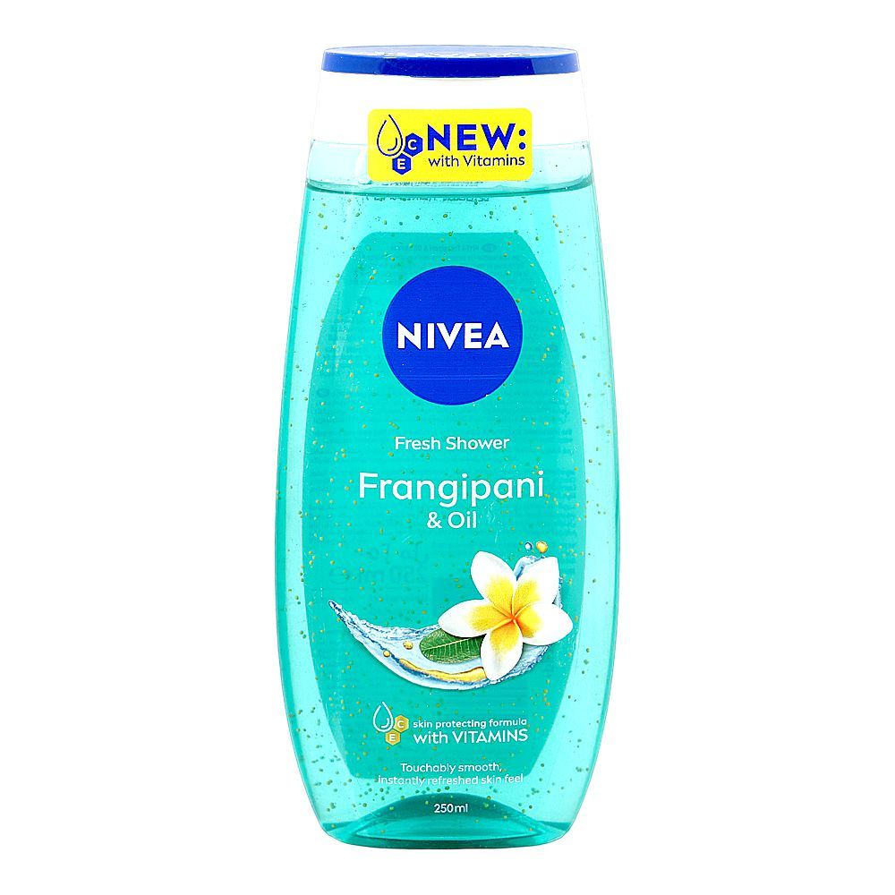 Nivea Frangipani & Oil Fresh Shower Gel, Vitamin C & E, 250ml - Main Image