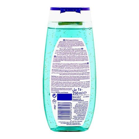 Nivea Frangipani & Oil Fresh Shower Gel, Vitamin C & E, 250ml - Image 2