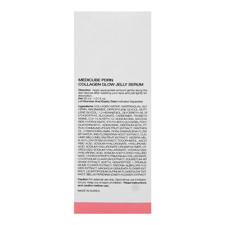 Medicube PDRN Collagen Glow Jelly Serum, Niacinamide, Hyaluronic Acid, For Radiant Skin, 30ml - Image 2