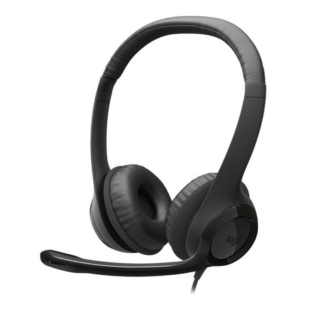 Logitech USB-C Computer Headset, Black, H390, 981-001577 - Main Image