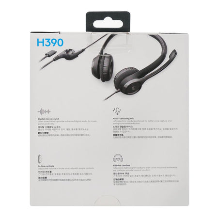 Logitech USB-C Computer Headset, Black, H390, 981-001577 - Image 3