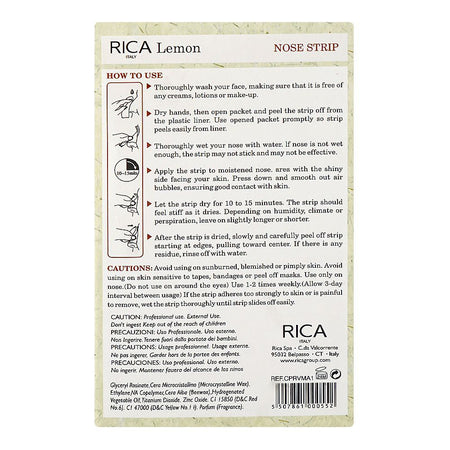 RICA Lemon Nose Strip, For Normal Skin, 8-Pack - Image 2