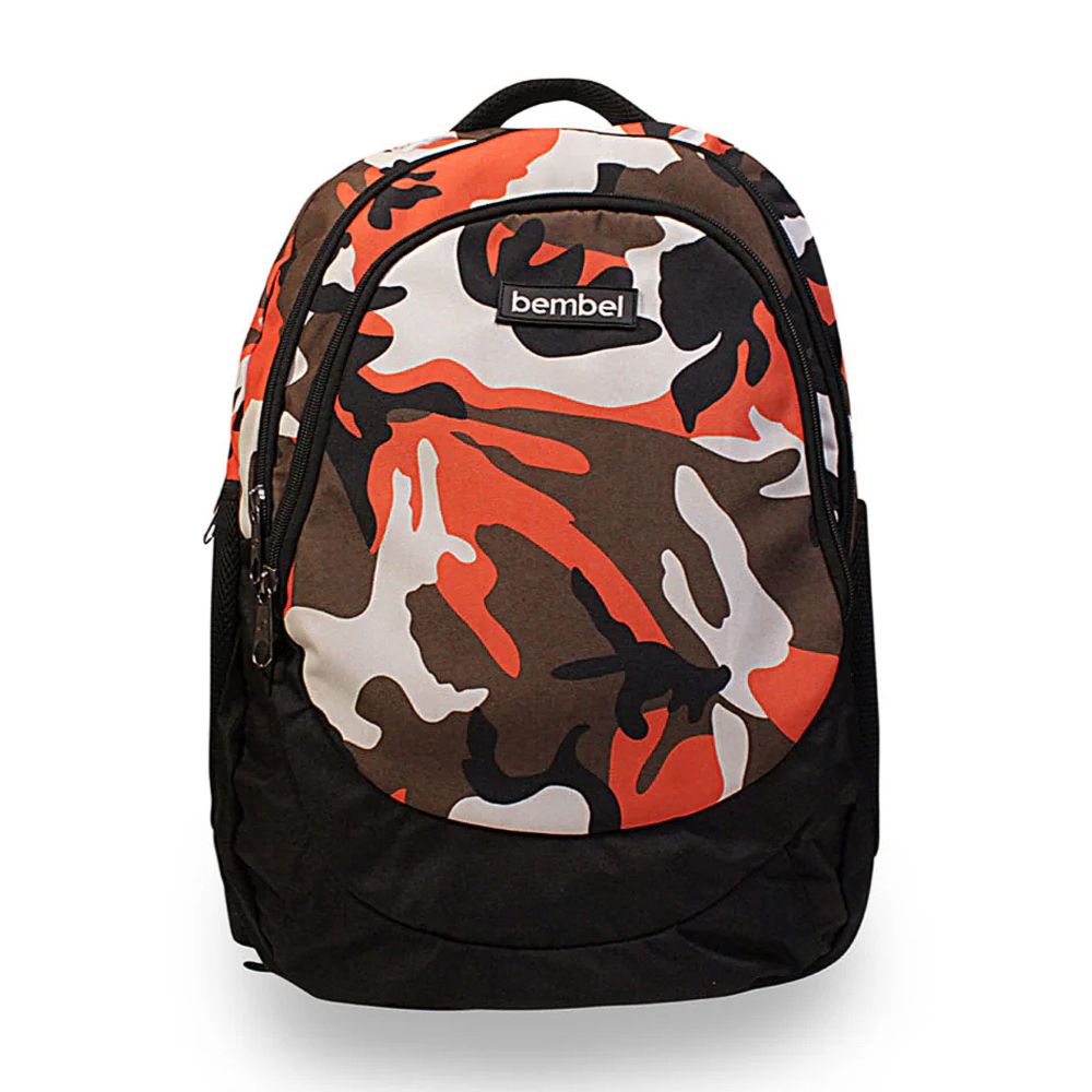 Bembel 18 Inch School Backpack, For 3 To 5 Grade, 27 Liters, Camou Orange, 100284 - Main Image