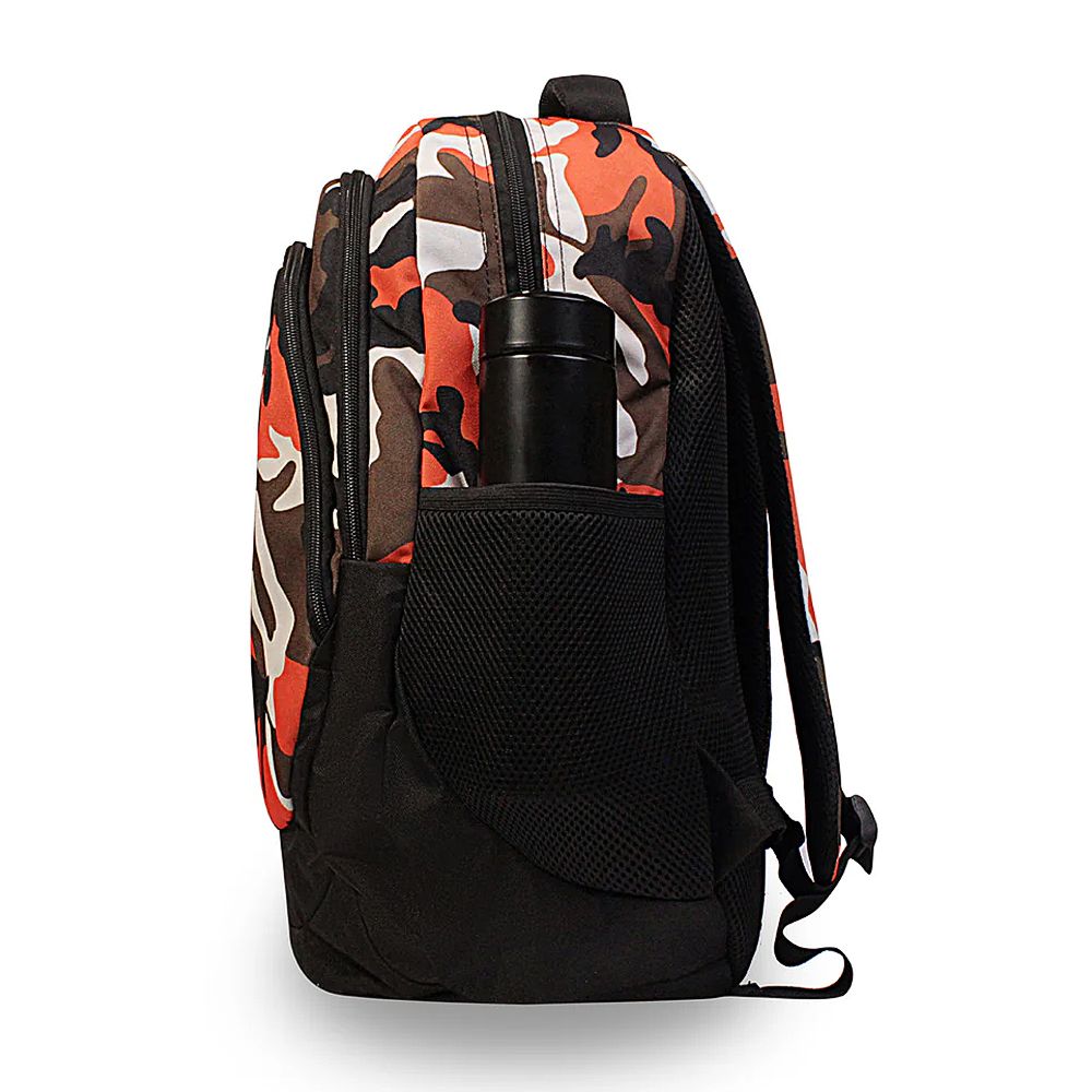 Bembel 18 Inch School Backpack, For 3 To 5 Grade, 27 Liters, Camou Orange, 100284 - Image 2