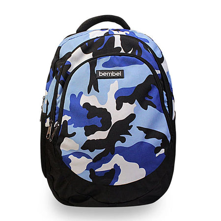 Bembel 18 Inch School Backpack, For 3 To 5 Grade, 27 Liters, Camou Blue, 100285 - Main Image