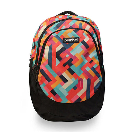 Bembel 18 Inch School Backpack, For 3 To 5 Grade, 27 Liters, Chevron, 100290 - Main Image