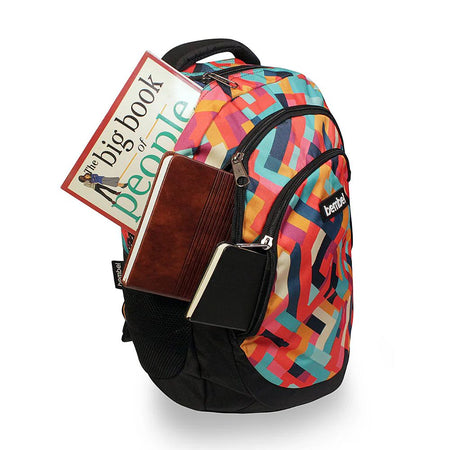 Bembel 18 Inch School Backpack, For 3 To 5 Grade, 27 Liters, Chevron, 100290 - Image 4