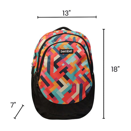Bembel 18 Inch School Backpack, For 3 To 5 Grade, 27 Liters, Chevron, 100290 - Image 7