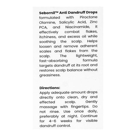 Jen Pharm Sebronil Anti Dandruff Drops, Niacinamide, Salicylic Acid, For All Types Of Skin, 50ml - Image 5
