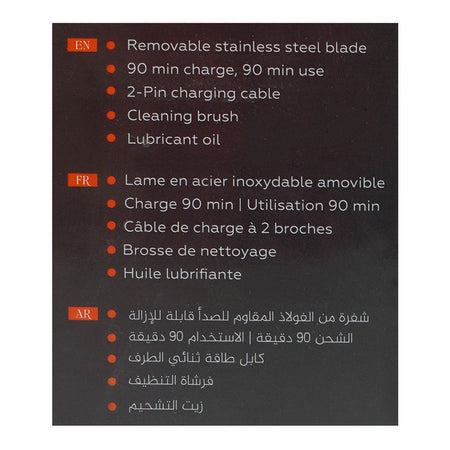 Tune Classic High-Precision Beard Trimmer, 1.5 Hours Runtime, TR-304 - Image 6