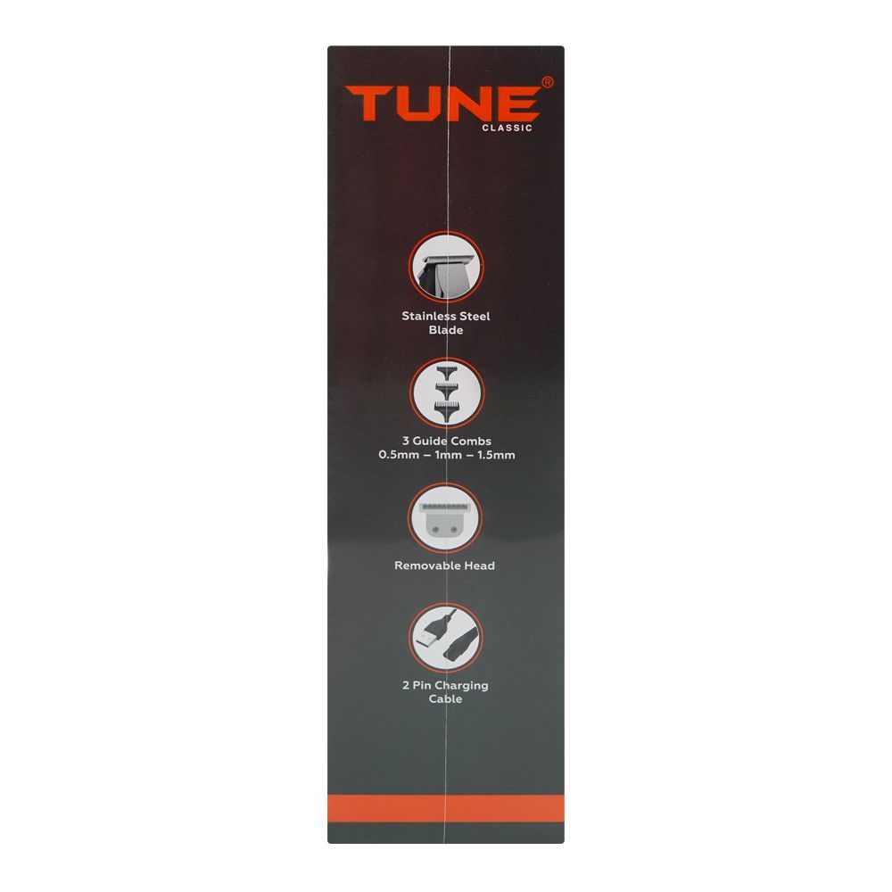 Tune Classic High-Precision Beard Trimmer, 1.5 Hours Runtime, TR-304 - Image 7