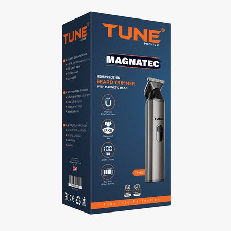 Tune Classic Magnatec High-Precision Beard Trimmer, IPX6 Waterproof, 800mAh Battery, 90 Minutes Runtime, TR-402 - Image 4