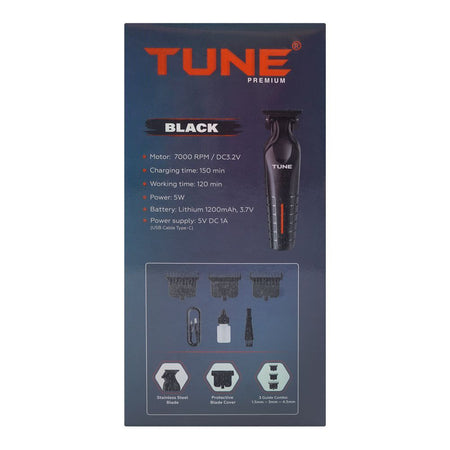 Tune Classic Black High-Precision Beard Trimmer, TR-403 - Image 6