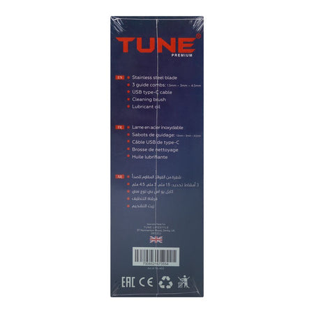Tune Classic Black High-Precision Beard Trimmer, TR-403 - Image 8