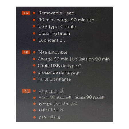 Tune Classic High-Precision Nose & Ear Trimmer, 90 Minutes Runtime, TR-502 - Image 6