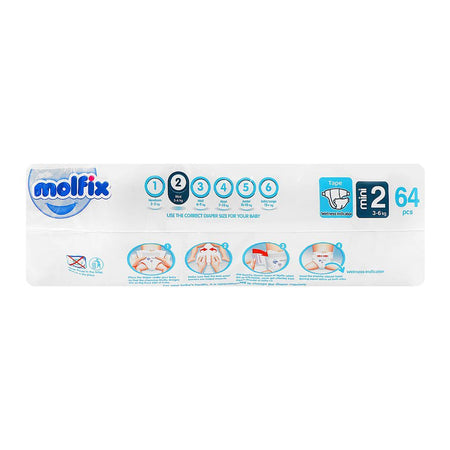 Molfix Premium Diaper, Jumbo Economy, Mini 2, 3-6KG, 68-Pack - Image 2