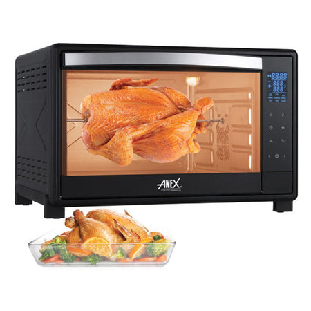 Anex Deluxe Oven Toaster, 2200W, 60 Liters, Black, AG-3080 - Main Image