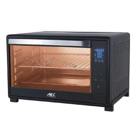 Anex Deluxe Oven Toaster, 2200W, 60 Liters, Black, AG-3080 - Image 2
